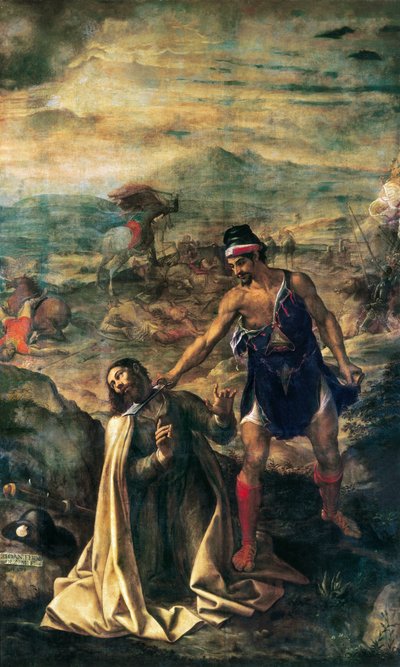 Sankt Jakob den Stores dekollation af Juan (1526 1579) Fernandez Navarette