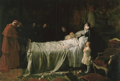 Don Alfons XIIs død (1857-85) (Det endelige kys) 1887 af Juan Antonio Benlliure y Gil