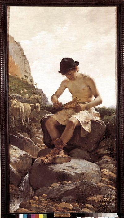 Ung hyrde. (Maleri, 20. århundrede) af Juan Belda Norales