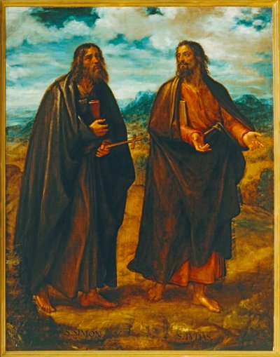 Apostlene Simon og Judas Thaddæus (maleri) af Juan Fernandez de Navarrete