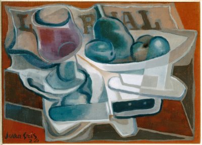 Skål og glas af Juan Gris