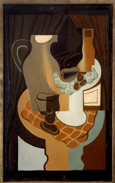 Broc og kompotter. Maleri af Juan Gris (1887-1927) af Juan Gris