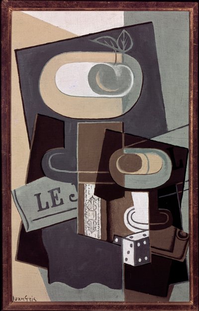 Terninger (olie på lærred af Juan Gris