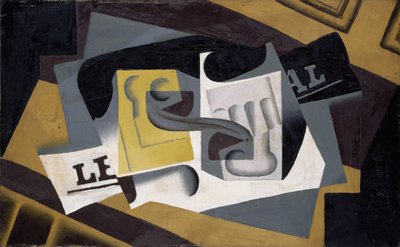Glas og Avis af Juan Gris