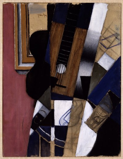 Guitar og pibe af Juan Gris
