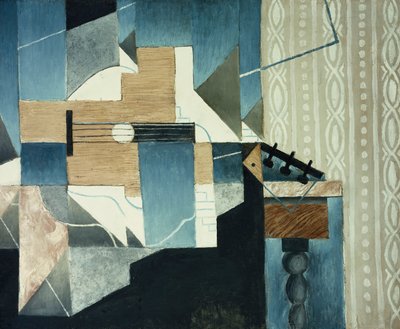 Guitar på bordet; Guitaren på bordet, 1913 af Juan Gris