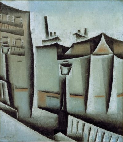 Huse i Paris af Juan Gris