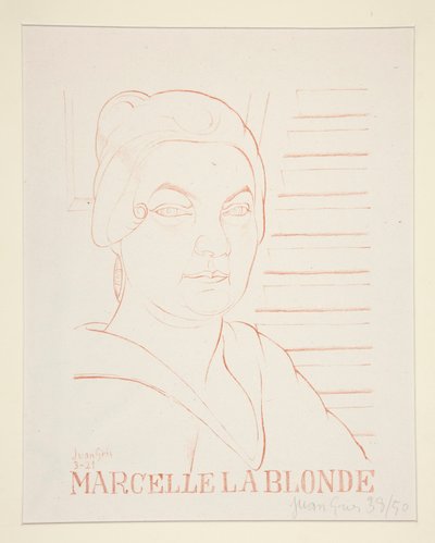 Marcelle La Blonde af Juan Gris