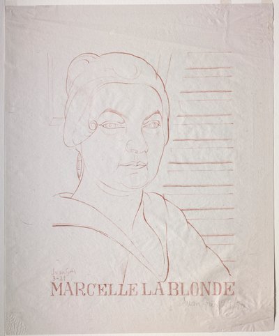 Marcelle den blonde af Juan Gris