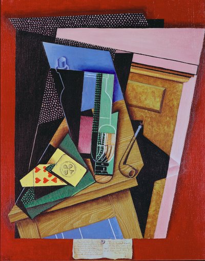 Stilleben med et digt af Juan Gris