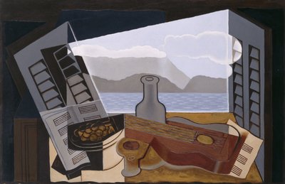Det åbne vindue, 1921 af Juan Gris