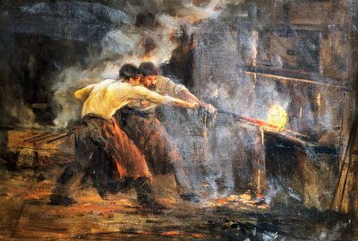 Smede, c19. maleri af Juan Luna y Novicio