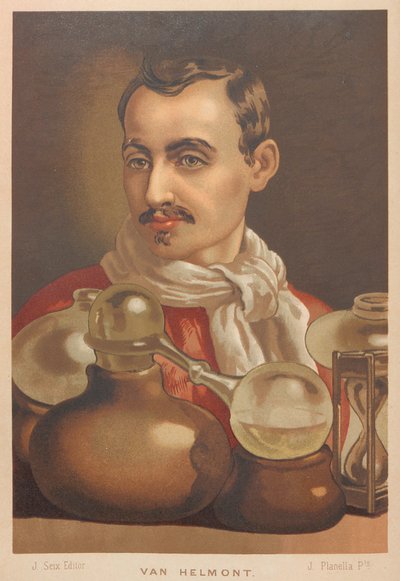 Portræt af Johan Baptista van Helmont 1580-1644, 1879. af Juan Planella y Rodríguez