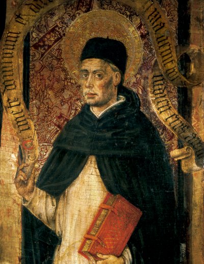 Repræsentation af St. Vincent Ferrer (1350-1419), dominikansk præst af Juan Rexach or Reixach