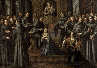 Saint Clare of Assisi (1194-1253) - Barok: Sankt Clares profession af Ruiz Soriano, Juan (1701-1763) af Juan Ruiz Soriano
