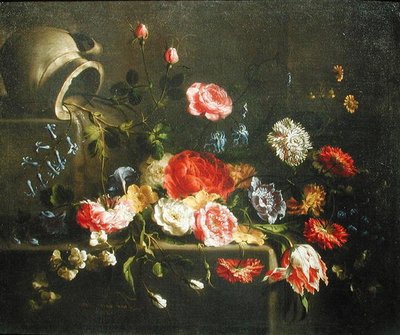 Blomster faldet fra en kande, 1665 af Juan de Arellano