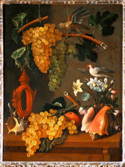 Stilleben med vindruer ... af Juan de Espinosa