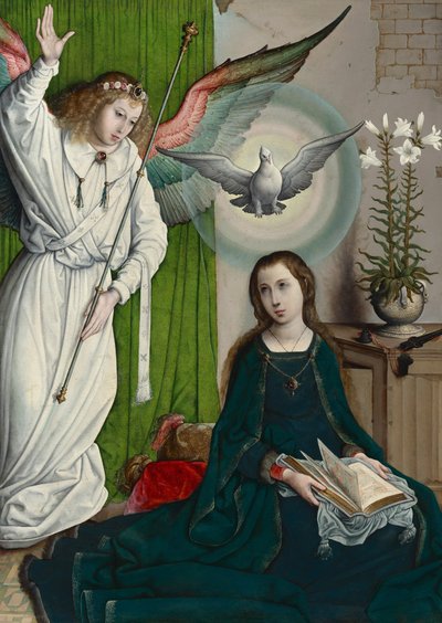 Bebudelsen, ca. 1508-1519 (olie på panel) af Juan de Flandes