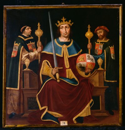 Sankt Ferdinand på tronen med to hofmænd af Juan de Juanes