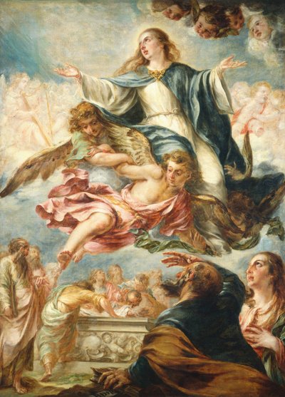 Jomfruens antagelse, ca. 16581660. af Juan de Valdes Leal