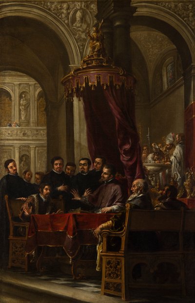 St. Augustins omvendelse og dåb af St. Ambrosius af Juan de Valdes Leal
