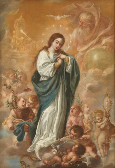 Jomfruens ubesmittede undfangelse, 1682. af Juan de Valdes Leal