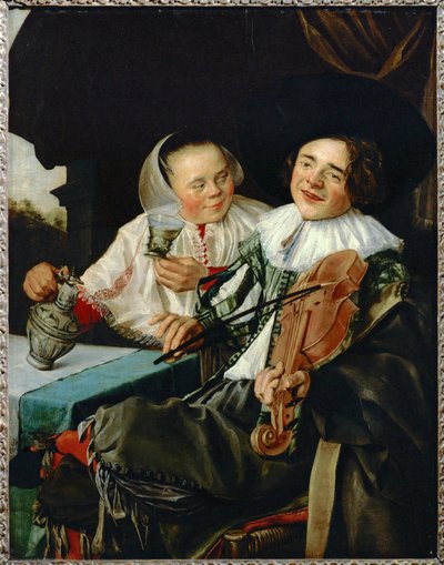 La joyeuse companie - det glade selskab ... af Judith (attr. to) Leyster