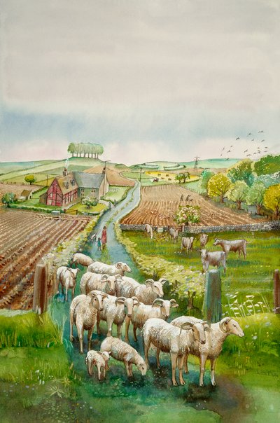 Landskab på landet, c2010 af Judith Dobie