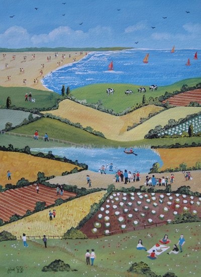 Field Trip, 2010 (Gouache på papir) af Judy Joel