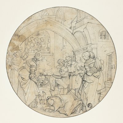 Halshugning af Johannes Døberen af Jörg Breu the Elder