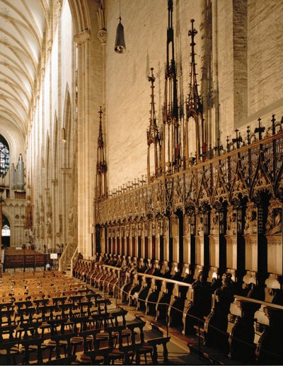 Korstole i Münster i Ulm af Jörg the Elder Syrlin