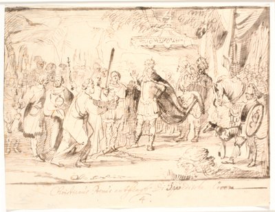 Christian I hyldes som konge af Sverige, maj 1458 af Jürgen Ovens