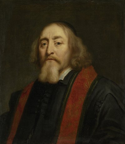 Portræt af Jan Amos Comenius 1592-1670, Betveen 1650 og 1670 af Jürgen Ovens
