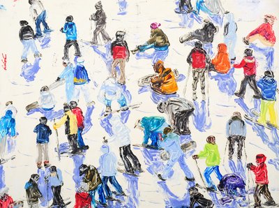 En travl skidag af Jukyong Park