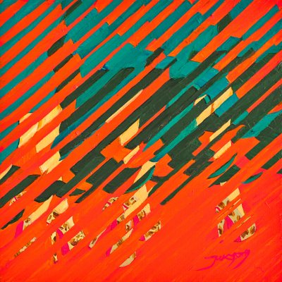 Dynamiske diagonale striber af Jukyong Park