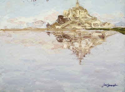 Spejlbillede af Mont Saint-Michel af Jukyong Park