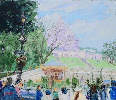 Sacre Coeur Montmartre-karrusellen af Jukyong Park