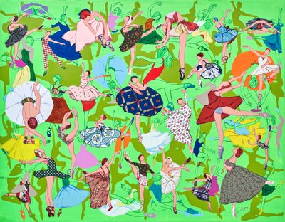 Livlige ballerinaer, der danser af Jukyong Park
