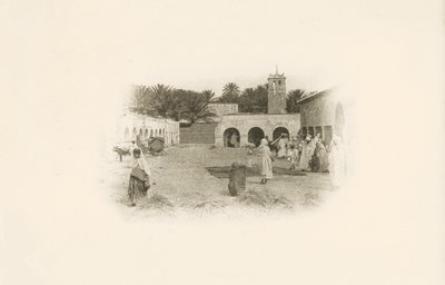En af Jules Gervais-Courtellemonts udsigter over Algeriet (s/h-foto) af Jules (after) Gervais-Courtellemont