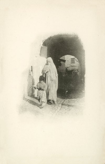 En af Jules Gervais-Courtellemonts udsigter over Algeriet (s/h-foto) af Jules (after) Gervais-Courtellemont