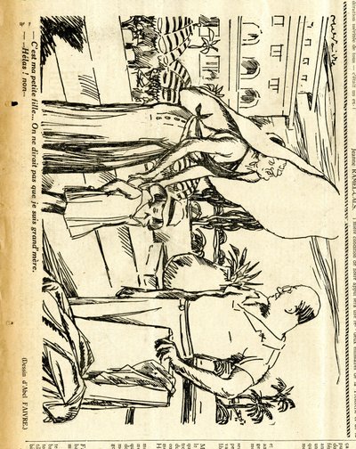 Oprigtig, satirisk i N&B af Jules Abel Faivre