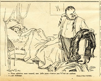 Candid, satirisk i N & B af Jules Abel Faivre