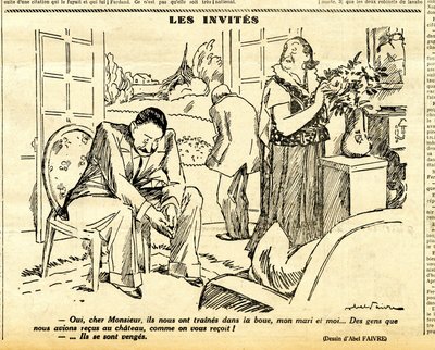 Candid, satirisk i N & B af Jules Abel Faivre