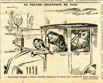 Oprigtig, satirisk i sort/hvid af Jules Abel Faivre