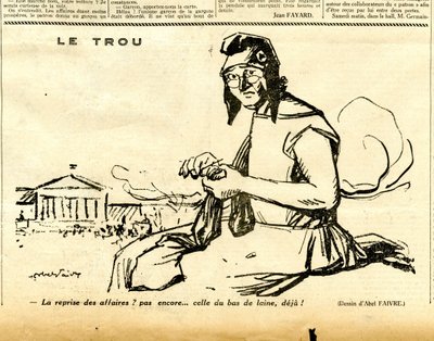 Oprigtig, satirisk i sort/hvid af Jules Abel Faivre