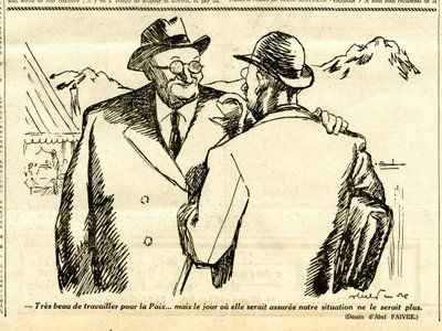 Oprigtig, satirisk i sort/hvid af Jules Abel Faivre