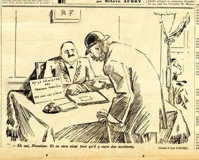 Oprigtig, satirisk i sort/hvid af Jules Abel Faivre