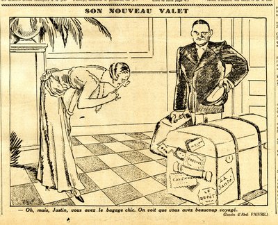 Oprigtig, satirisk i sort/hvid af Jules Abel Faivre
