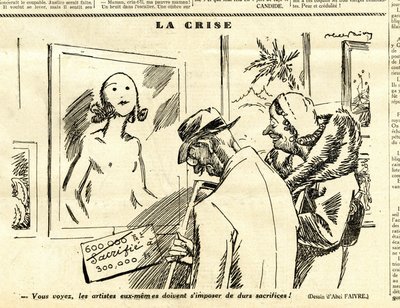 Oprigtig, satirisk i sort/hvid af Jules Abel Faivre
