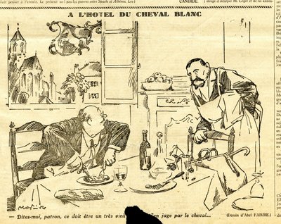 Oprigtig, satirisk i sort/hvid af Jules Abel Faivre